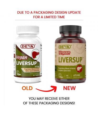  VEGAN - Viên uống thanh lọc, giải độc mát Gan DEVA Liversup Thuần Chay